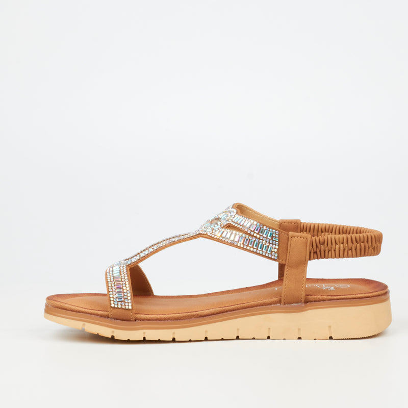 Butterfly Feet Fiona 1 Flatform - Tan footwear Butterfly Feet