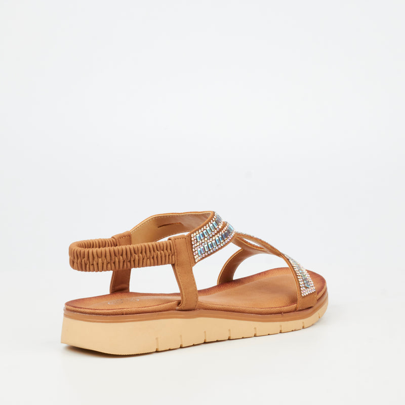 Butterfly Feet Fiona 1 Flatform - Tan footwear Butterfly Feet