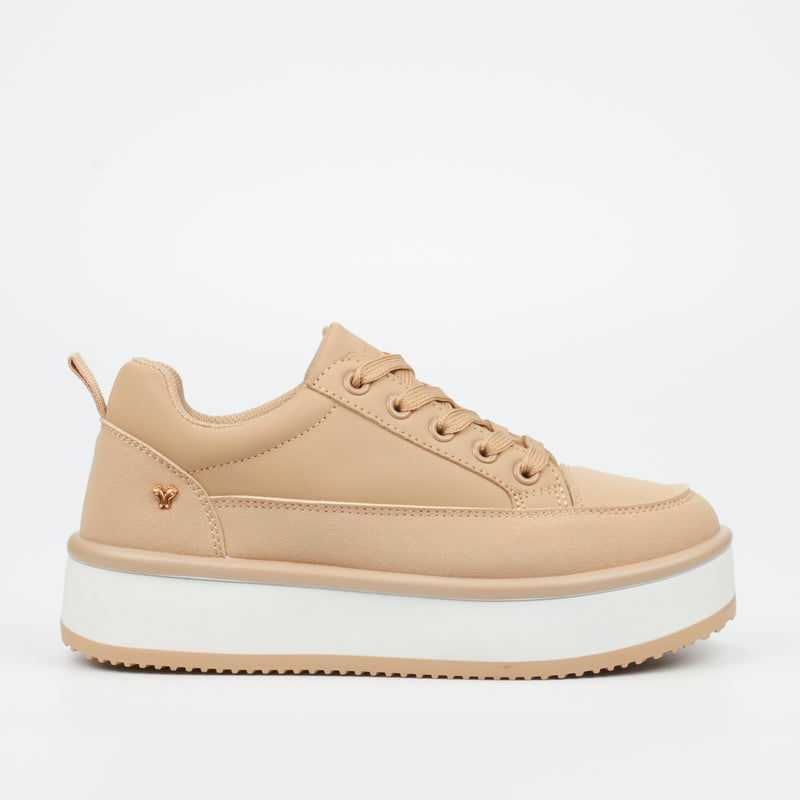 Butterfly Feet Flare 1 Sneaker - Taupe footwear Butterfly Feet   