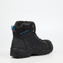 Grittgear Flint S1P Genuine Leather Safety Boot - Black safety Grittgear