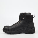 Grittgear Flint S1P Genuine Leather Safety Boot - Black safety Grittgear
