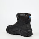 Grittgear Flint S1P Genuine Leather Safety Boot - Black safety Grittgear