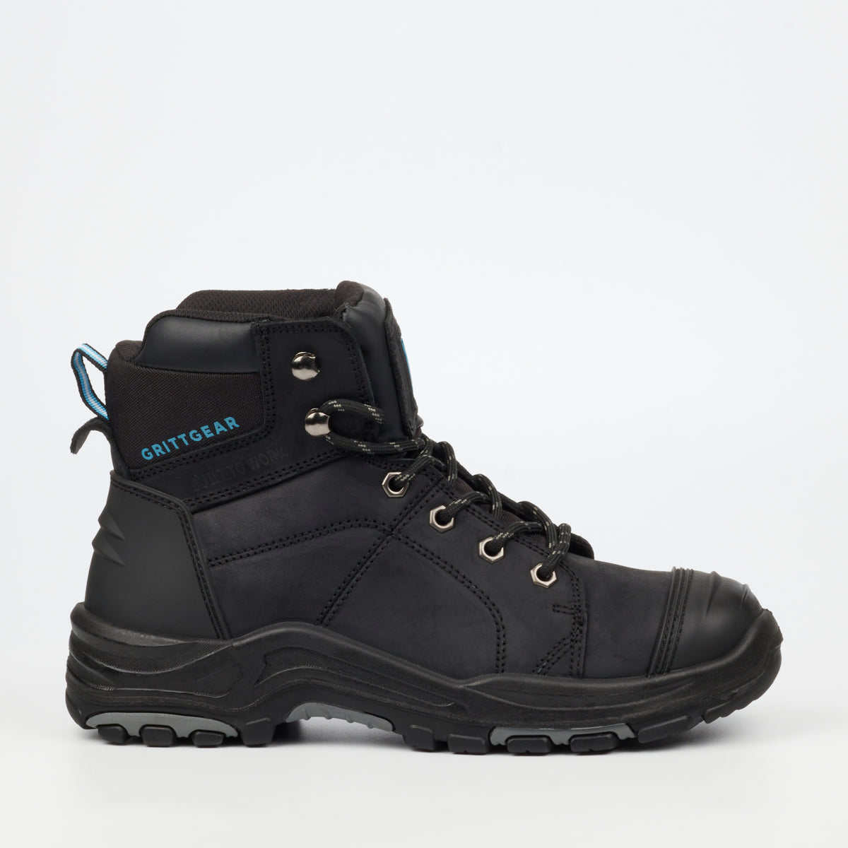 パリファク Grittgear Flint S3 Crazy Horse Leather Safety Boot - Black | DC.ONE