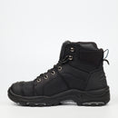 Grittgear Flint S3 Crazy Horse Leather Safety Boot - Black safety Grittgear