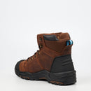 Grittgear Flint S3 Crazy Horse Leather Safety Boot - Chocolate safety Grittgear