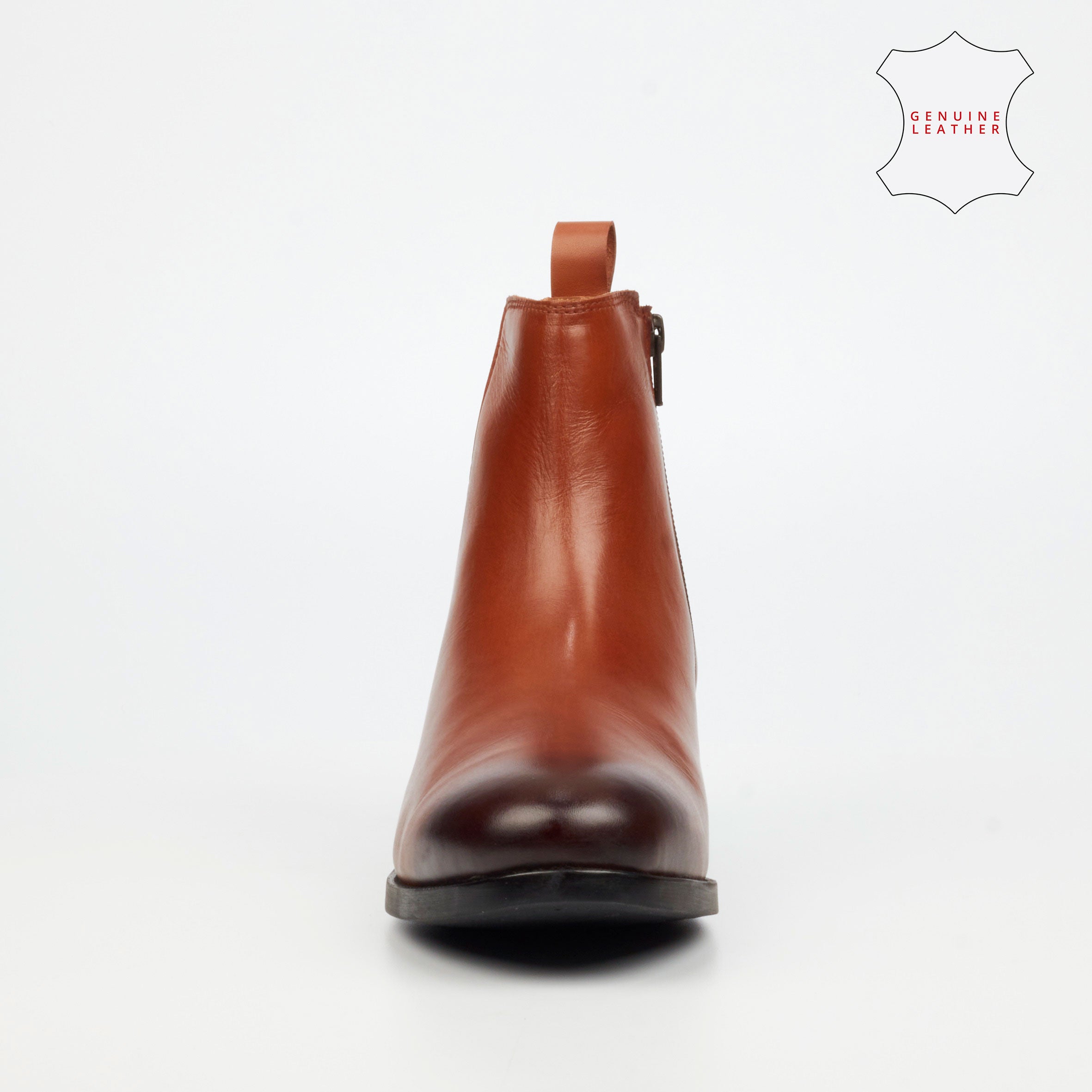 Nicci Tyler Fluxx 1 Genuine Leather Ankle Boot - Tan footwear Nicci Tyler