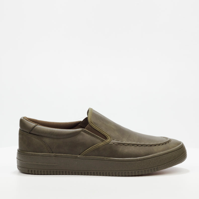 Urbanart Forum 1 Faux Nubuck Loafer - Olive footwear UBRT   