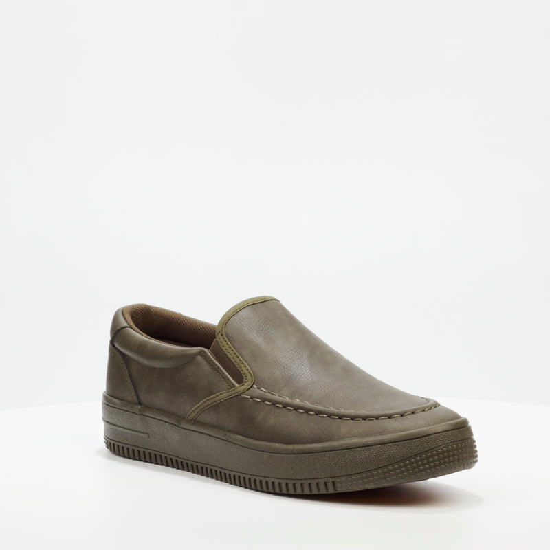 Urbanart Forum 1 Faux Nubuck Loafer - Olive footwear UBRT   