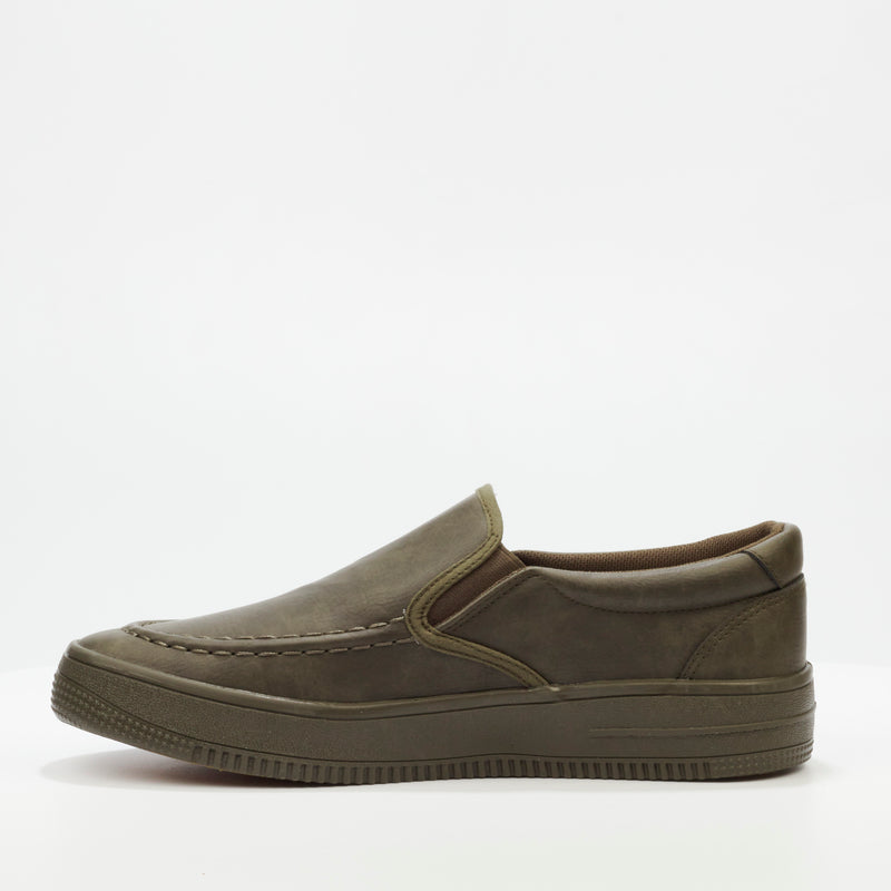 Urbanart Forum 1 Faux Nubuck Loafer - Olive footwear UBRT   