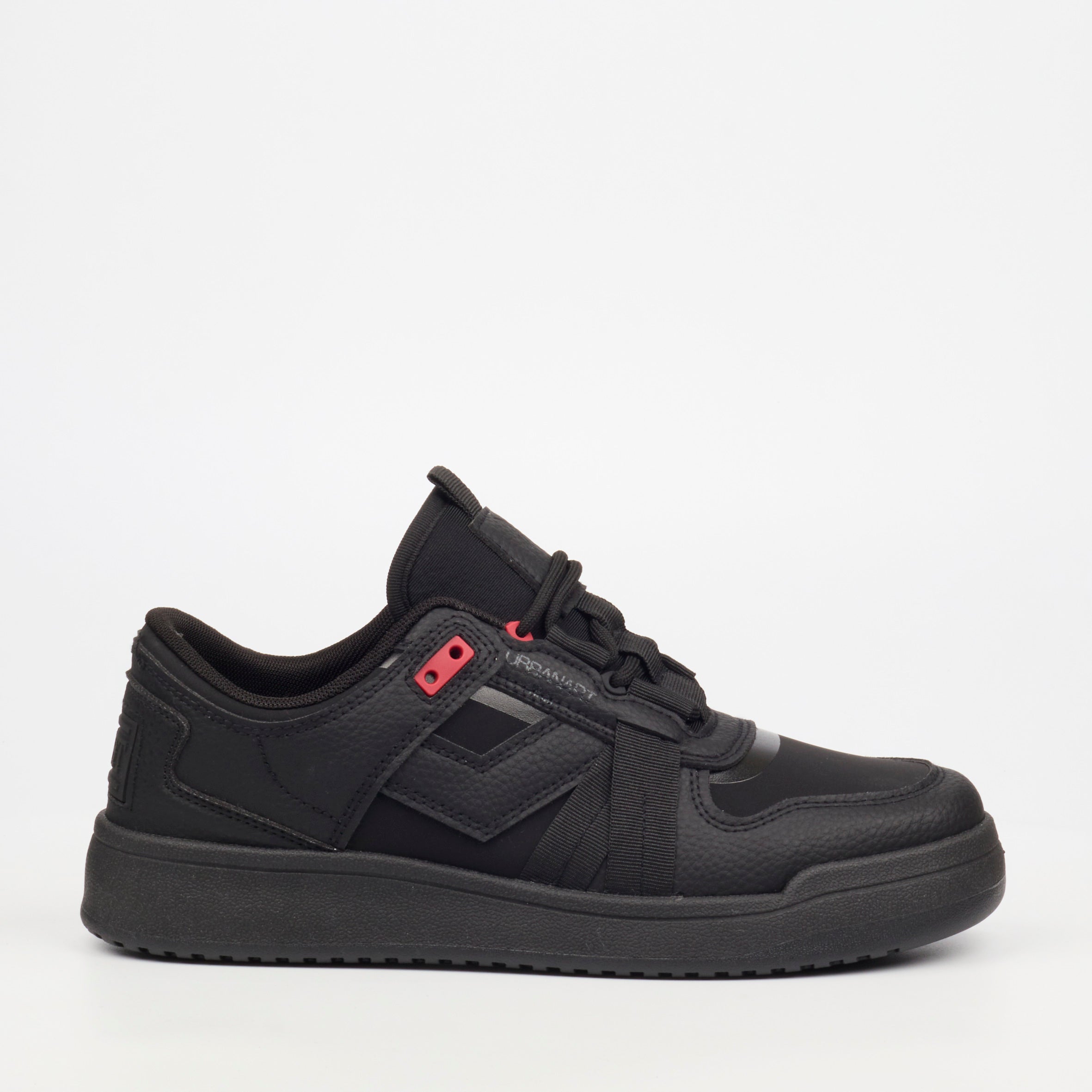 Urbanart Frail 1 Faux Wax / Lycra Sneaker - Black footwear Urbanart