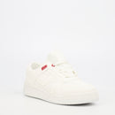 Urbanart Frail 1 Faux Wax / Lycra Sneaker - White footwear Urbanart