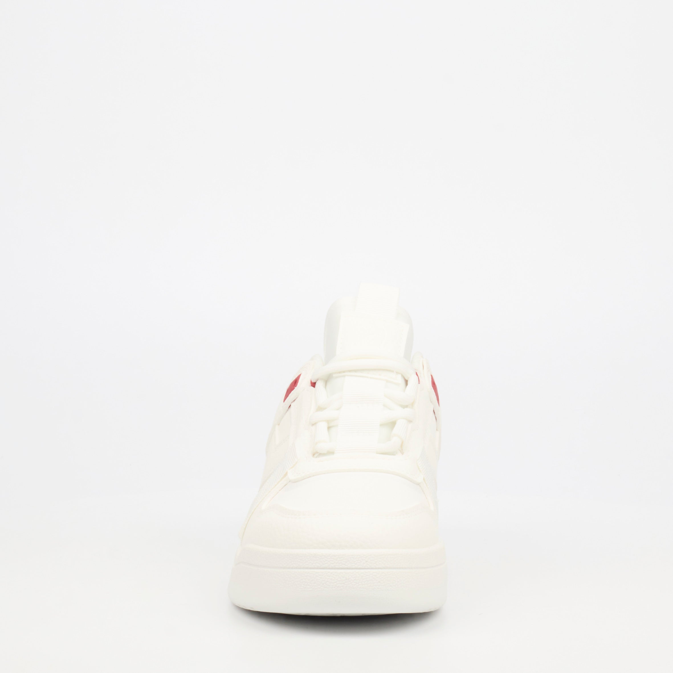Urbanart Frail 1 Faux Wax / Lycra Sneaker - White footwear Urbanart