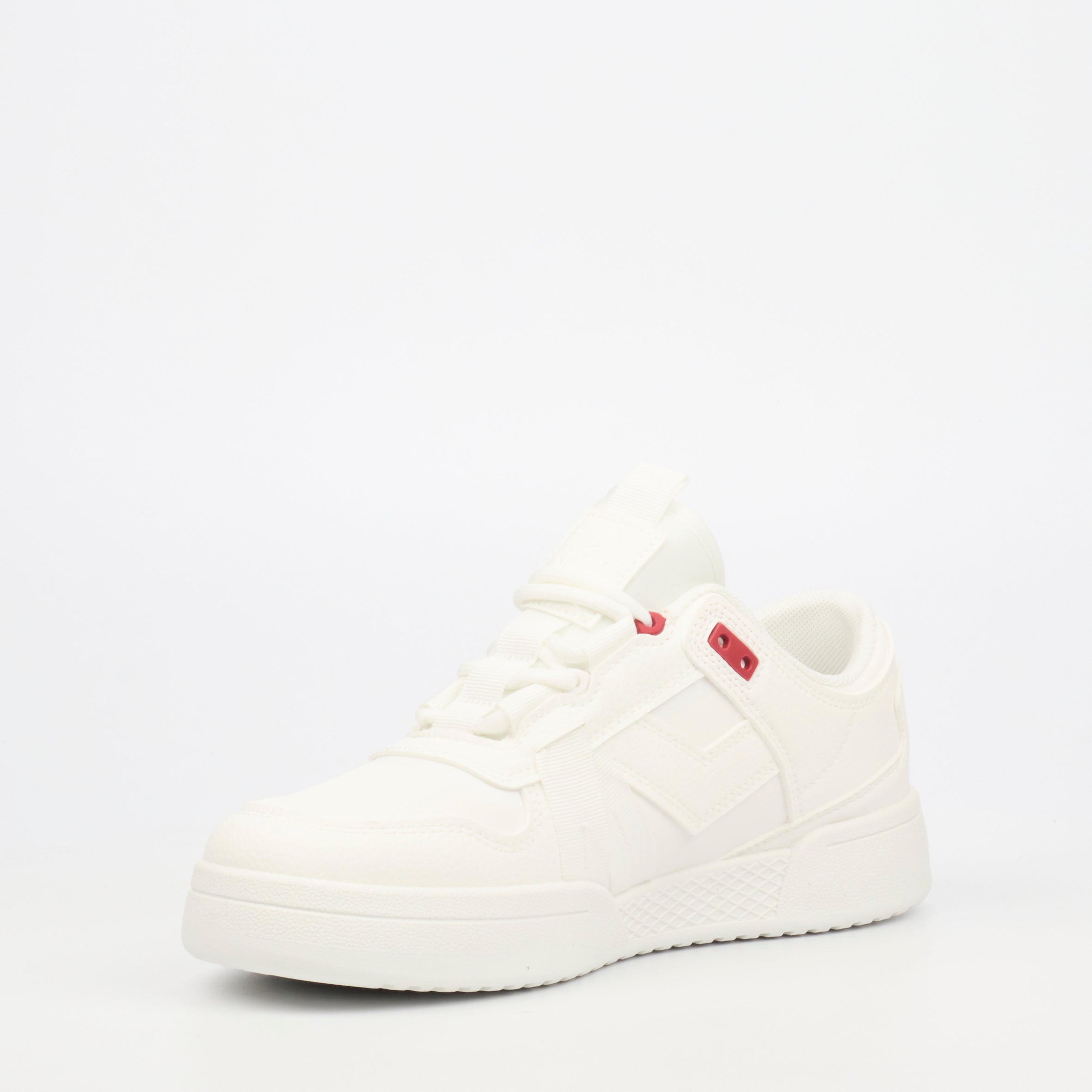 Urbanart Frail 1 Faux Wax / Lycra Sneaker - White footwear Urbanart