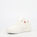Urbanart Frail 1 Faux Wax / Lycra Sneaker - White footwear Urbanart