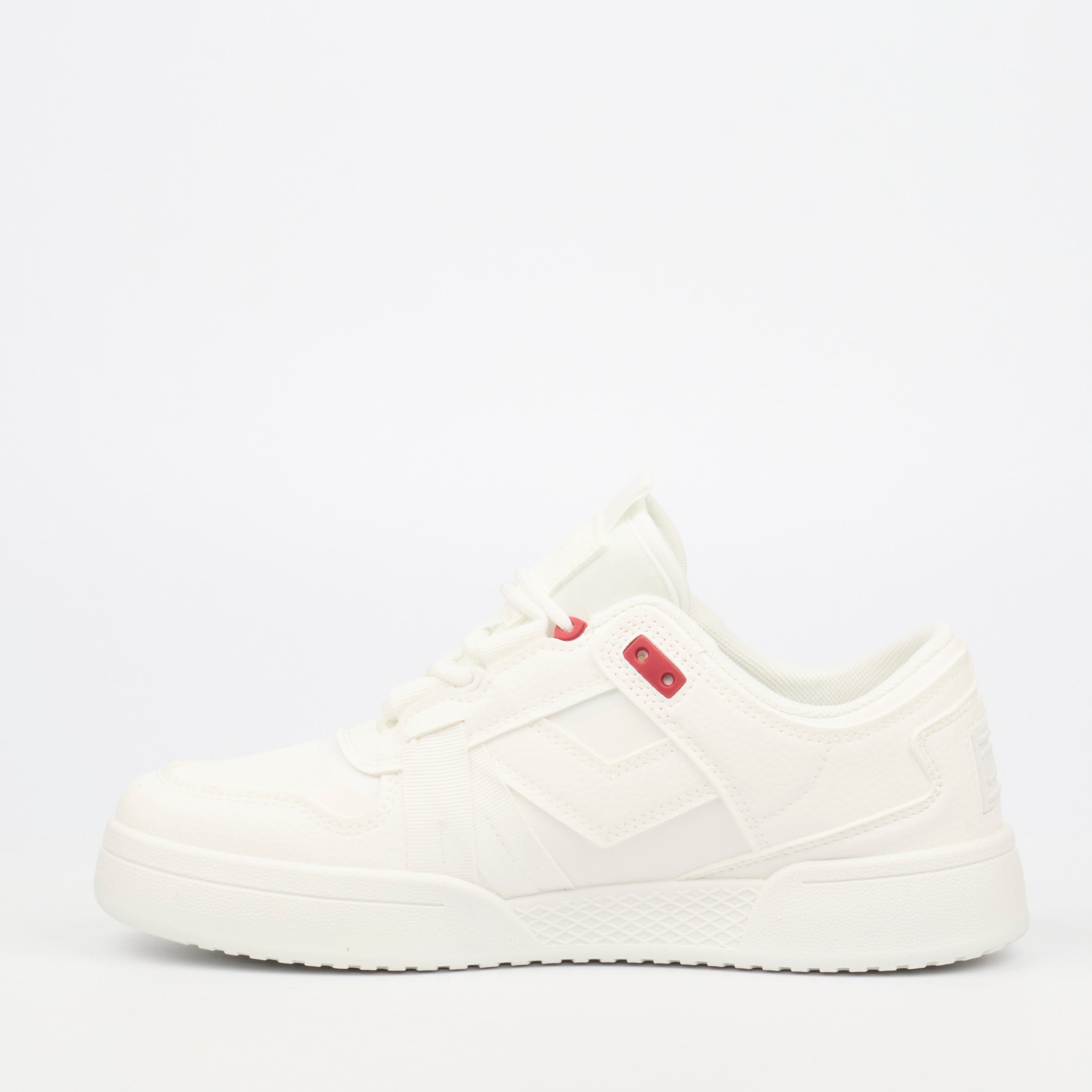 Urbanart Frail 1 Faux Wax / Lycra Sneaker - White footwear Urbanart