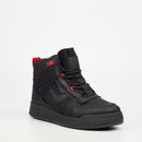 Urbanart Frail 2 Faux Wax / Lycra Ankle Boot - Black footwear Urbanart