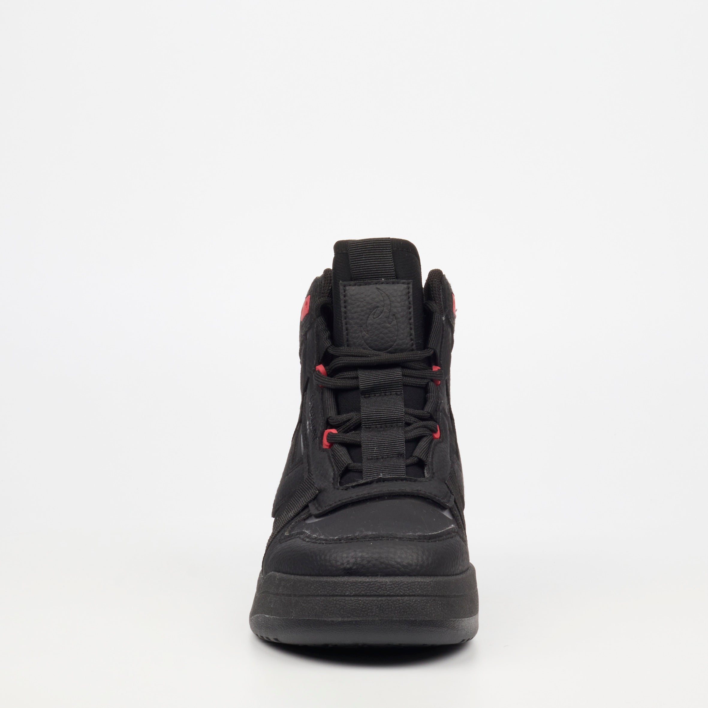 Urbanart Frail 2 Faux Wax / Lycra Ankle Boot - Black footwear Urbanart