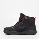 Urbanart Frail 2 Faux Wax / Lycra Ankle Boot - Black footwear Urbanart