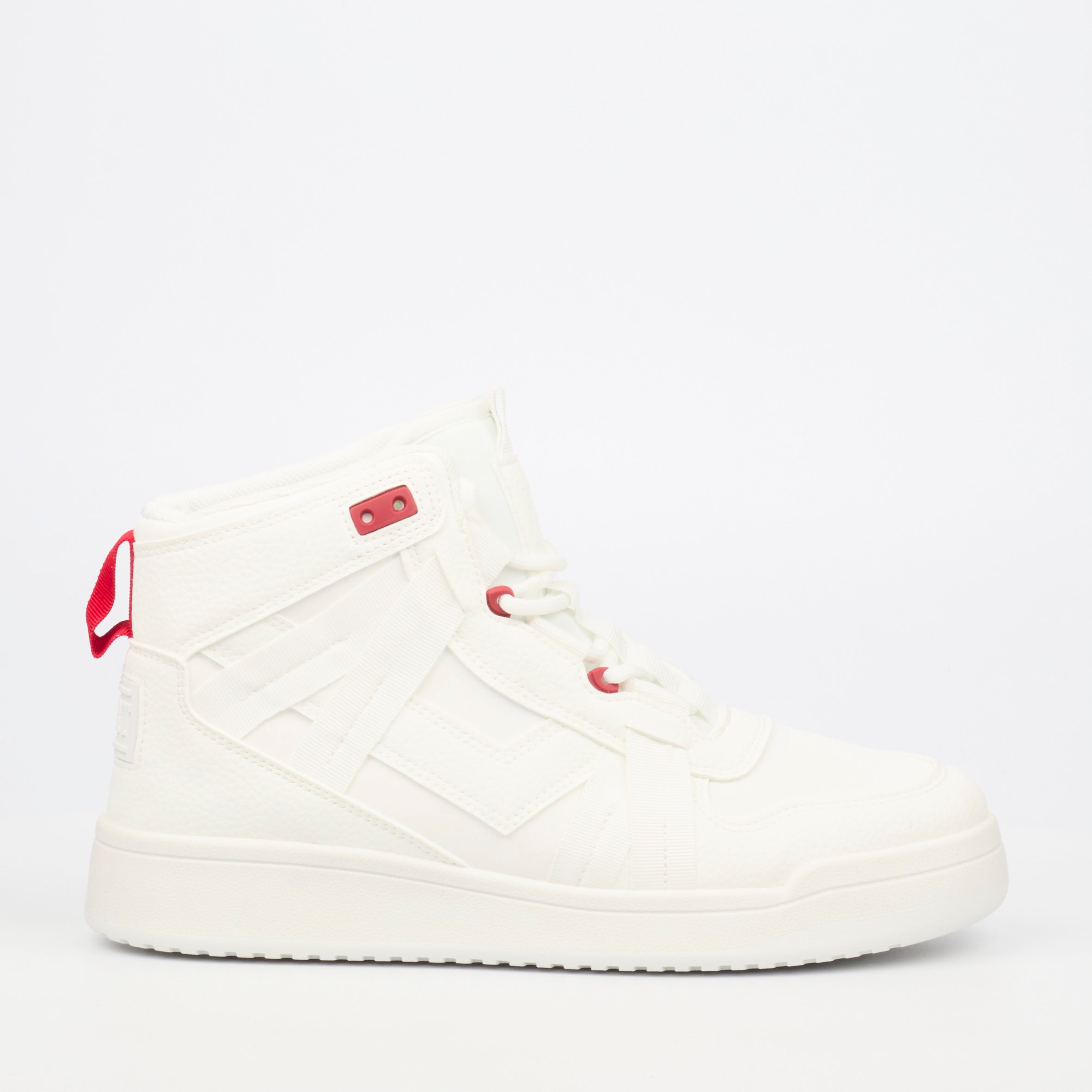 Urbanart Frail 2 Faux Wax / Lycra Ankle Boot - White footwear Urbanart