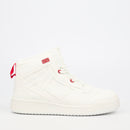 Urbanart Frail 2 Faux Wax / Lycra Ankle Boot - White footwear Urbanart