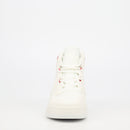 Urbanart Frail 2 Faux Wax / Lycra Ankle Boot - White footwear Urbanart