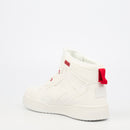 Urbanart Frail 2 Faux Wax / Lycra Ankle Boot - White footwear Urbanart