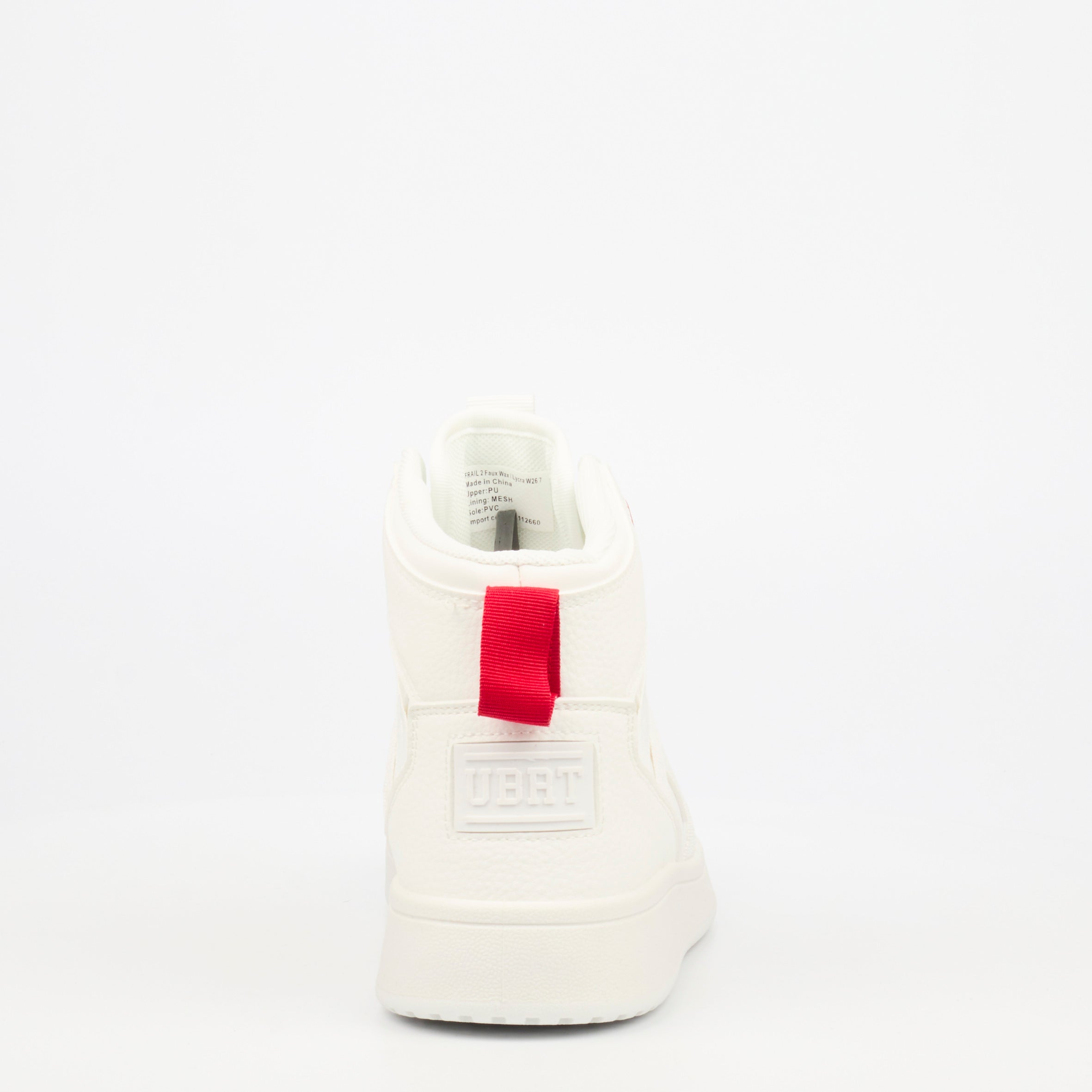 Urbanart Frail 2 Faux Wax / Lycra Ankle Boot - White footwear Urbanart