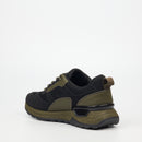 Urbanart Frame 1 Faux Nubuck / Mesh Sneaker - Olive footwear UBRT