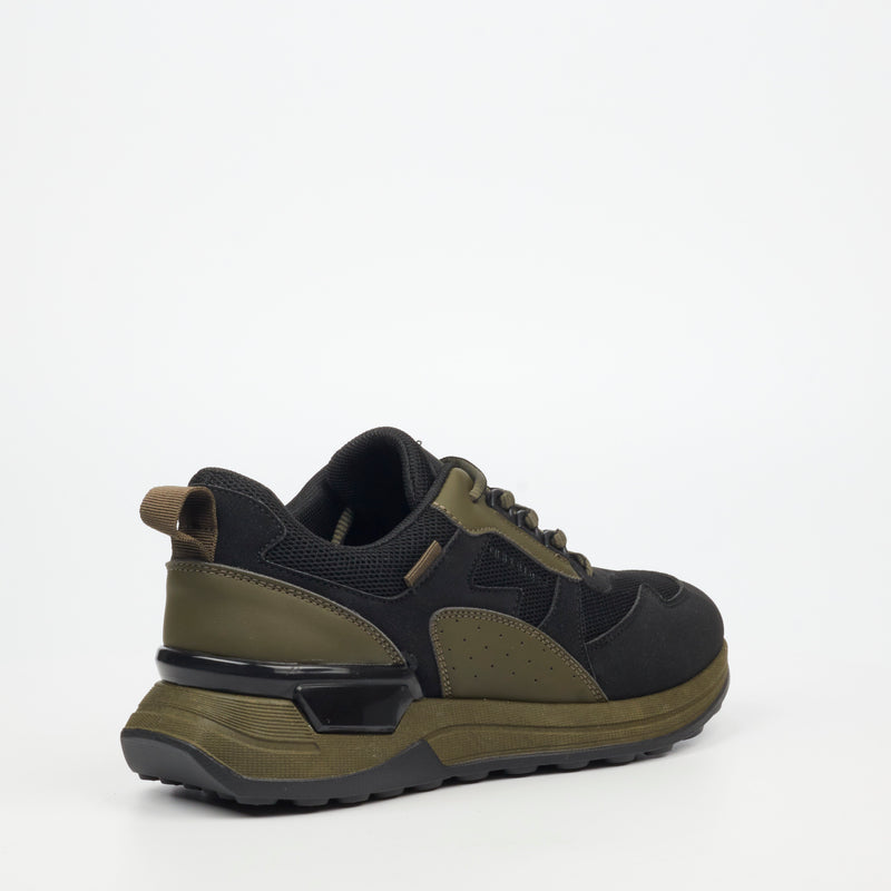 Urbanart Frame 1 Faux Nubuck / Mesh Sneaker - Olive footwear UBRT