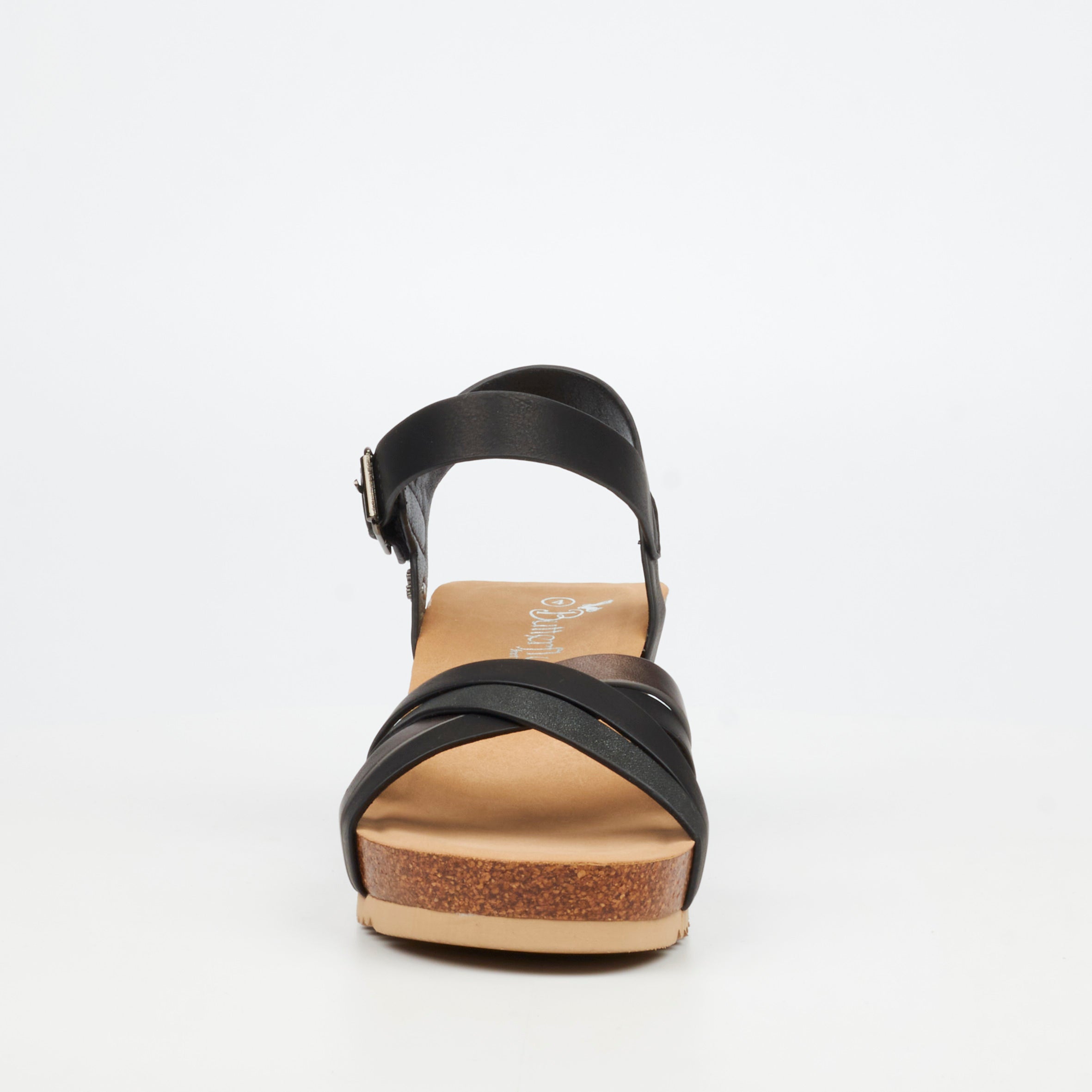 Butterfly Feet Franky 1 Wedge - Black footwear Butterfly Feet