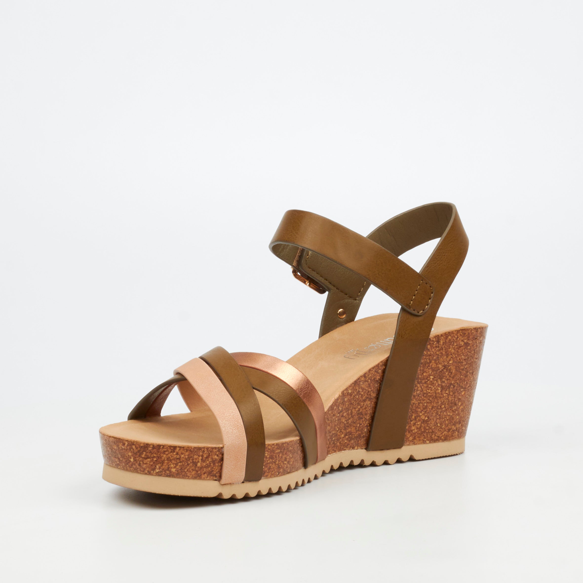 Butterfly Feet Franky 1 Wedge - Olive footwear Butterfly Feet