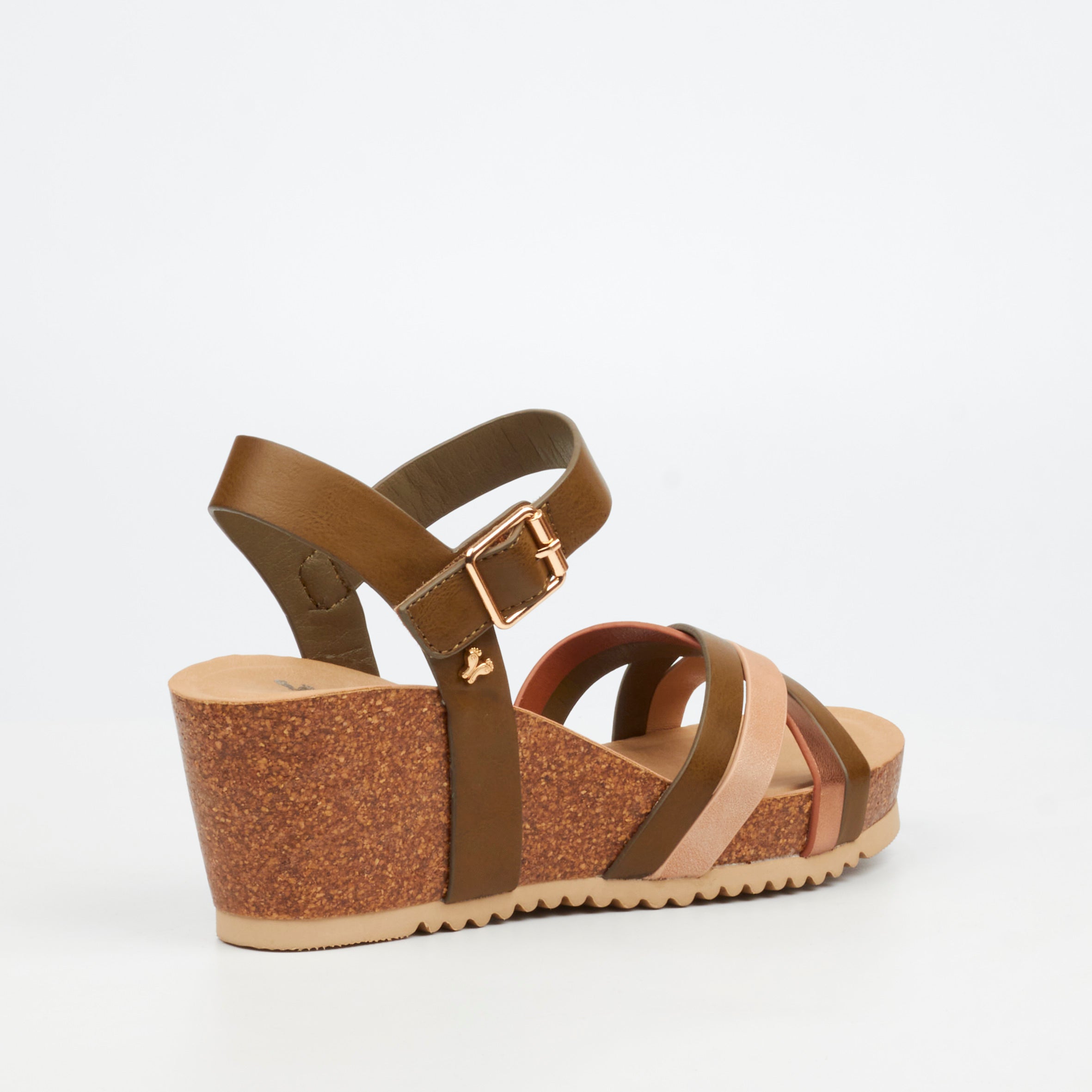 Butterfly Feet Franky 1 Wedge - Olive footwear Butterfly Feet