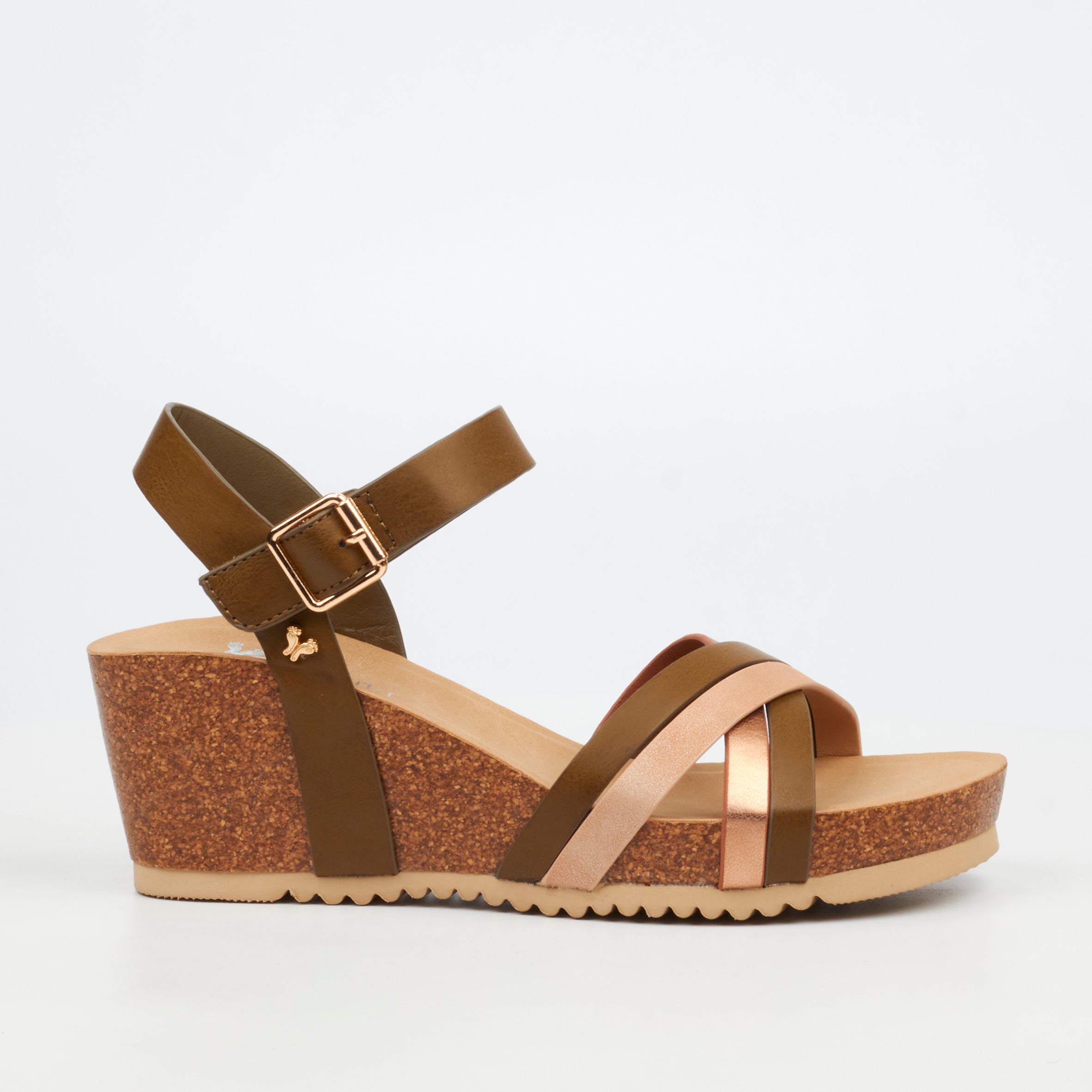 Butterfly Feet Franky 1 Wedge - Olive footwear Butterfly Feet