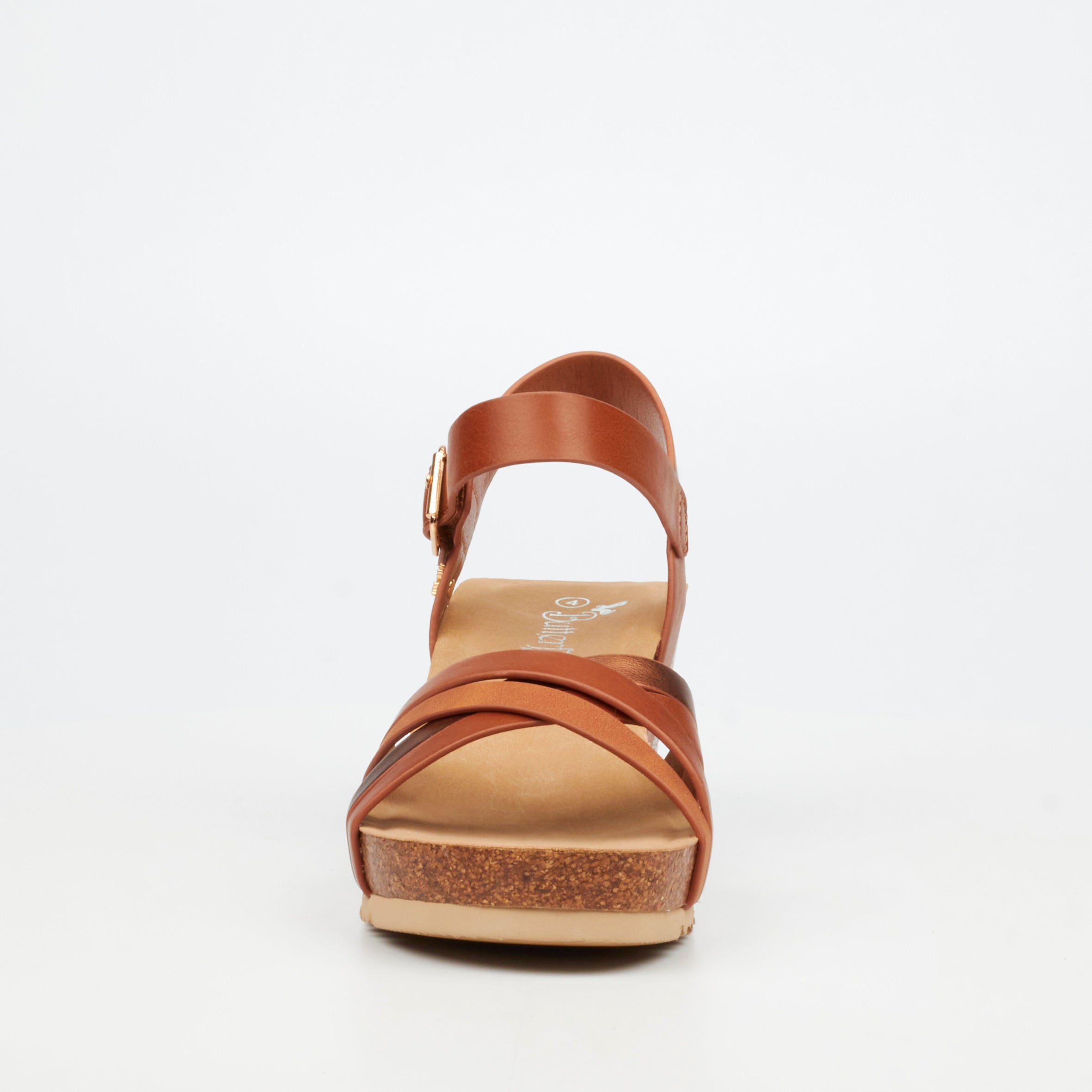 Butterfly Feet Franky 1 Wedge - Tan footwear Butterfly Feet