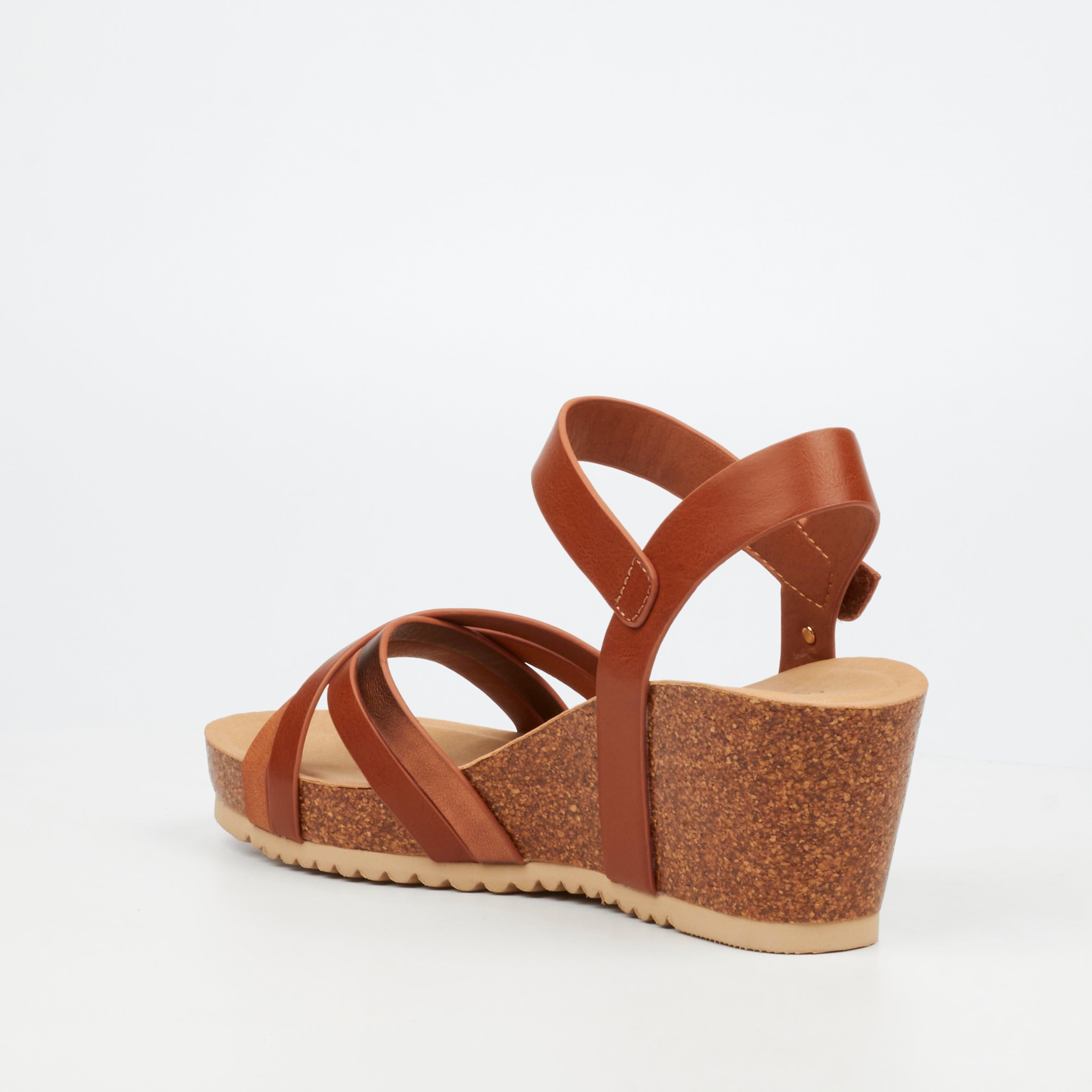 Butterfly Feet Franky 1 Wedge - Tan footwear Butterfly Feet