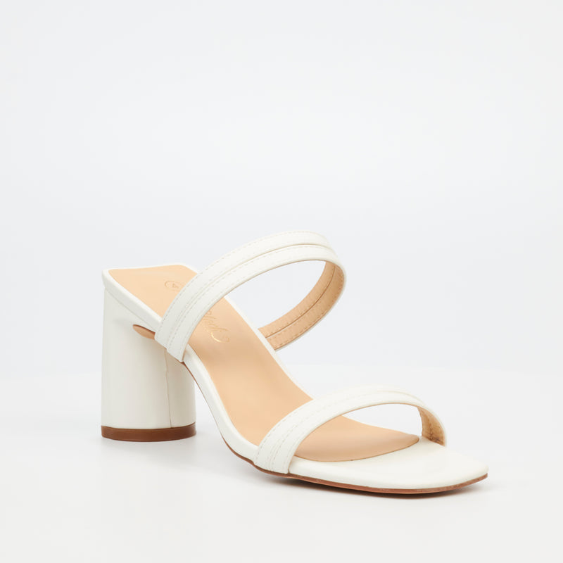 Miss Black Frappe 1 Heel - White footwear Miss Black   