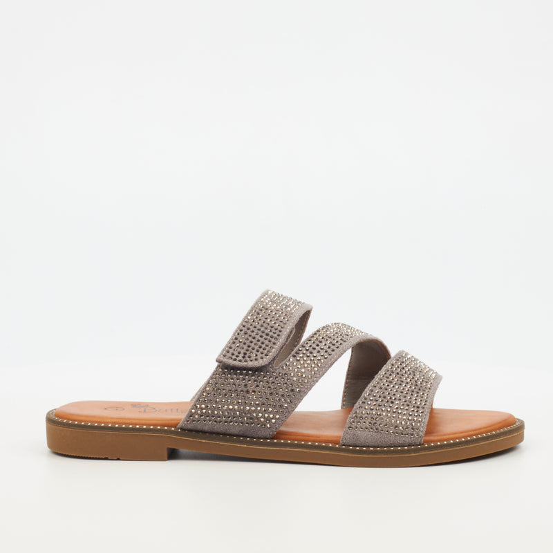 Butterfly Feet Frost 11 Flat Sandal - Grey footwear Butterfly Feet   