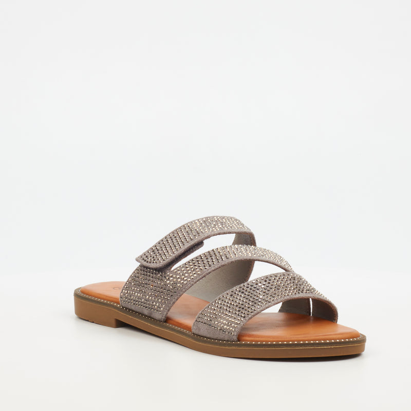 Butterfly Feet Frost 11 Flat Sandal - Grey footwear Butterfly Feet   