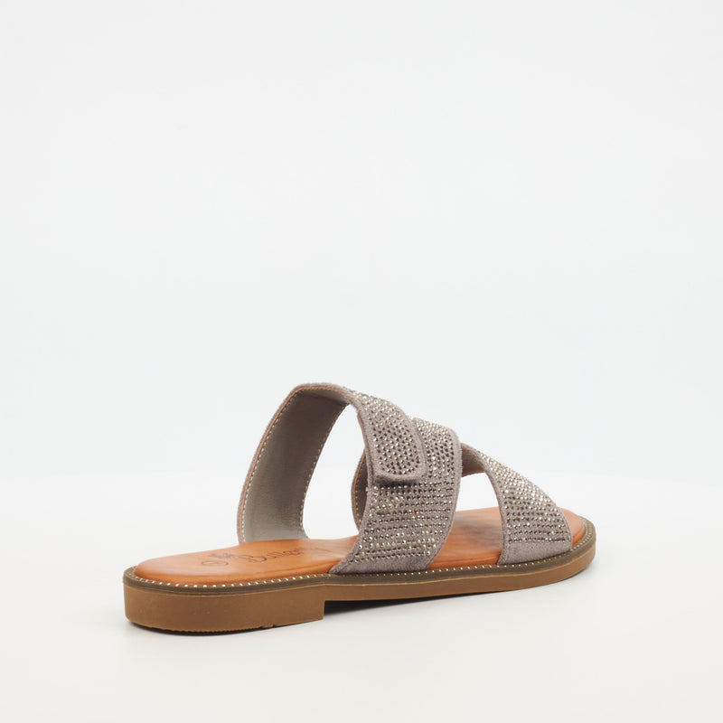 Butterfly Feet Frost 11 Flat Sandal - Grey footwear Butterfly Feet   