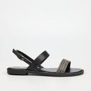Butterfly Feet Frost 17 Sandal - Black footwear Butterfly Feet