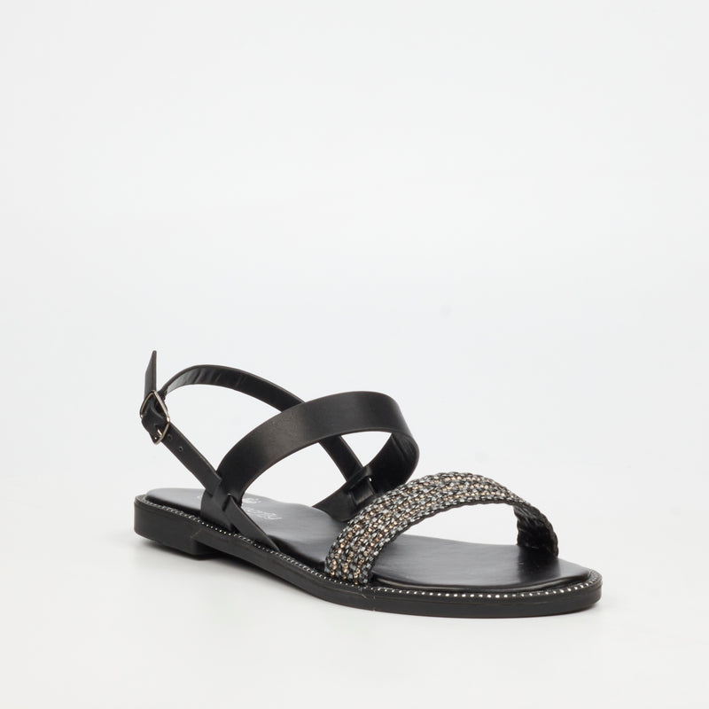 Butterfly Feet Frost 17 Sandal - Black footwear Butterfly Feet