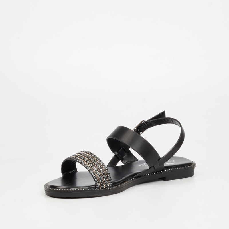 Butterfly Feet Frost 17 Sandal - Black footwear Butterfly Feet