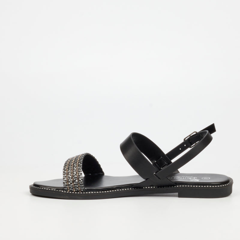 Butterfly Feet Frost 17 Sandal - Black footwear Butterfly Feet