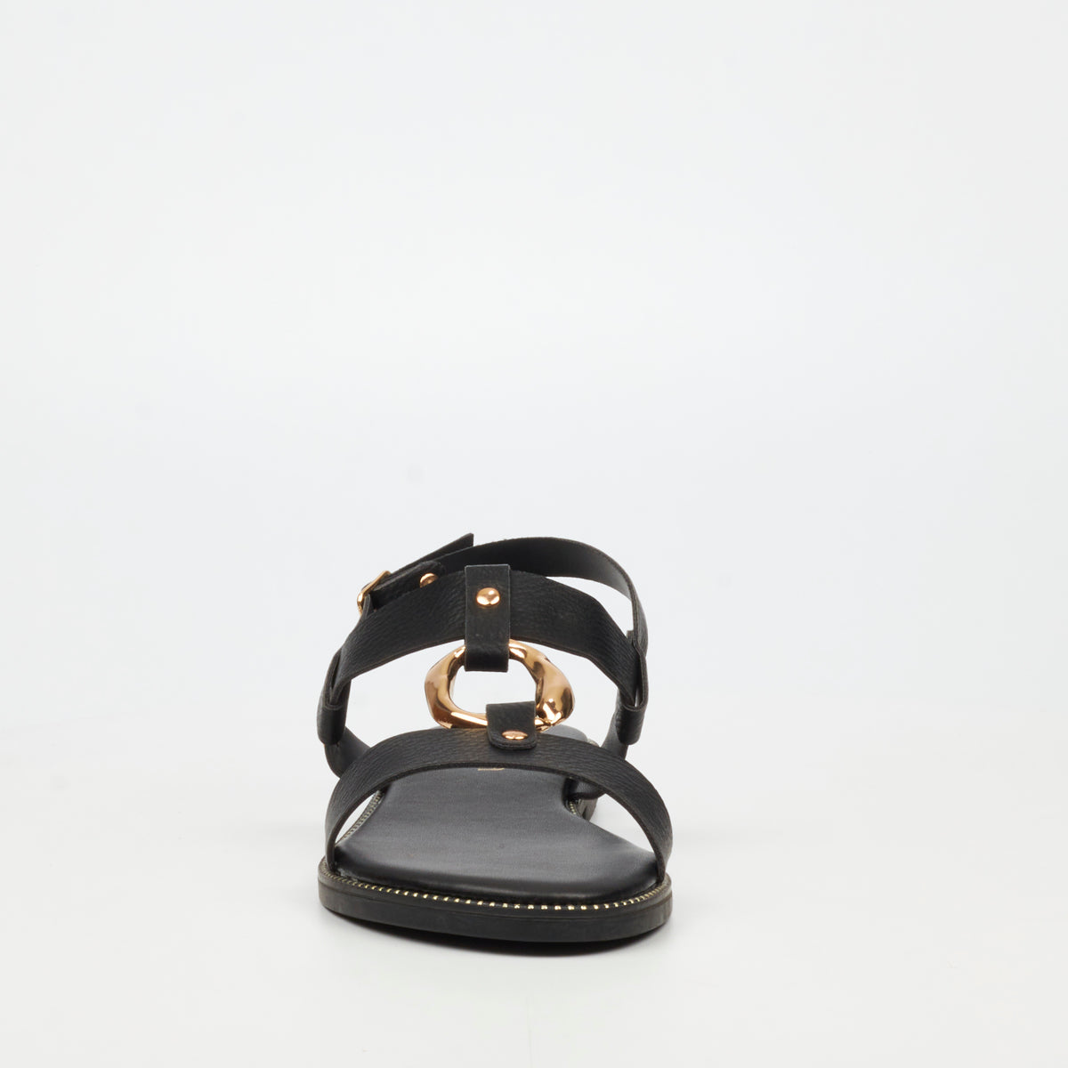 Butterfly Feet Frost 18 Flat Sandals - Black