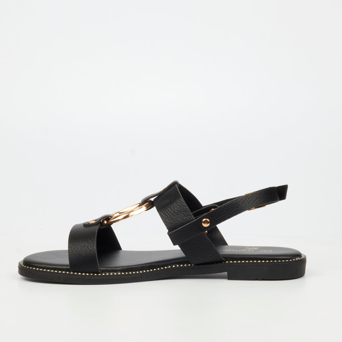 Butterfly Feet Frost 18 Flat Sandals - Black