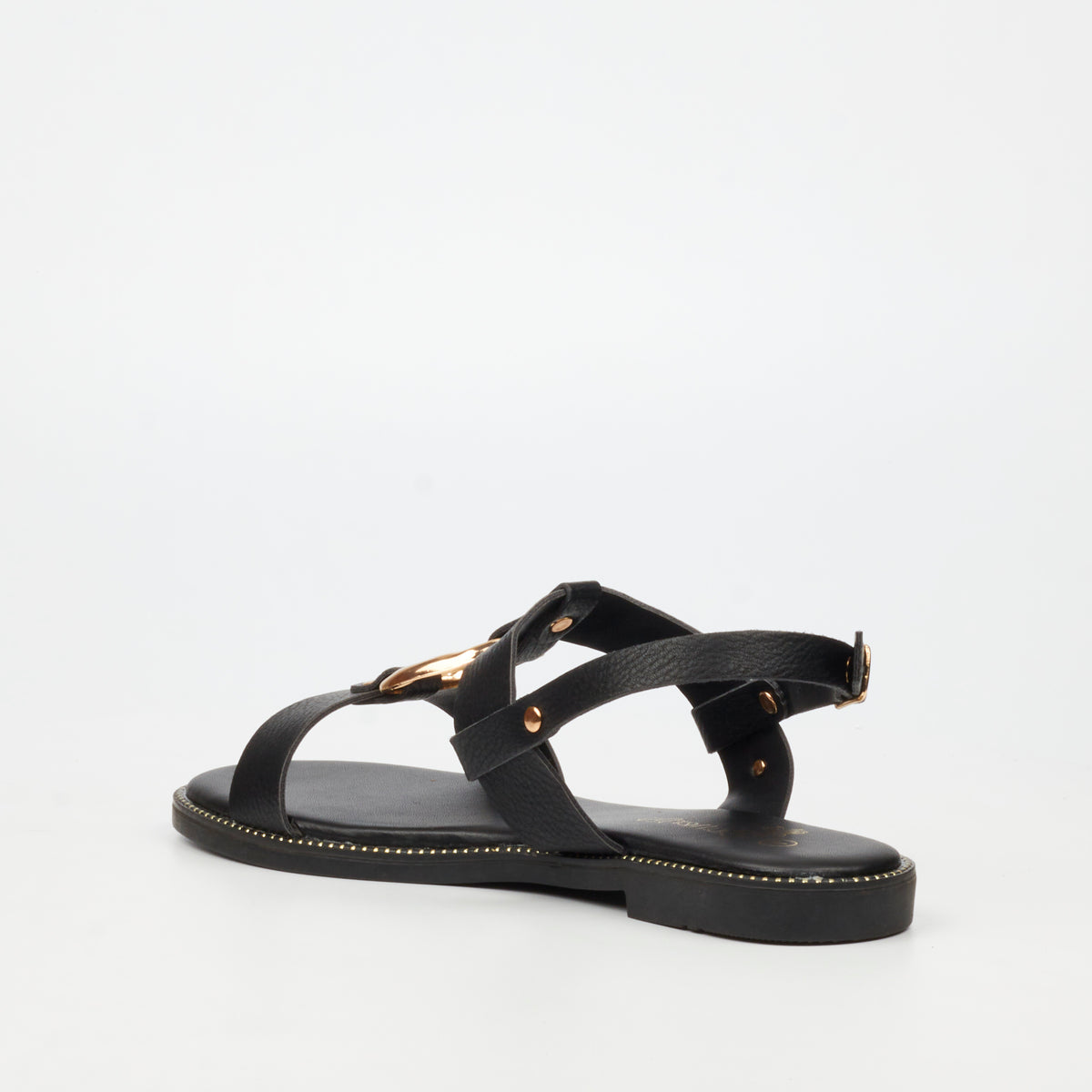 Butterfly Feet Frost 18 Flat Sandals - Black