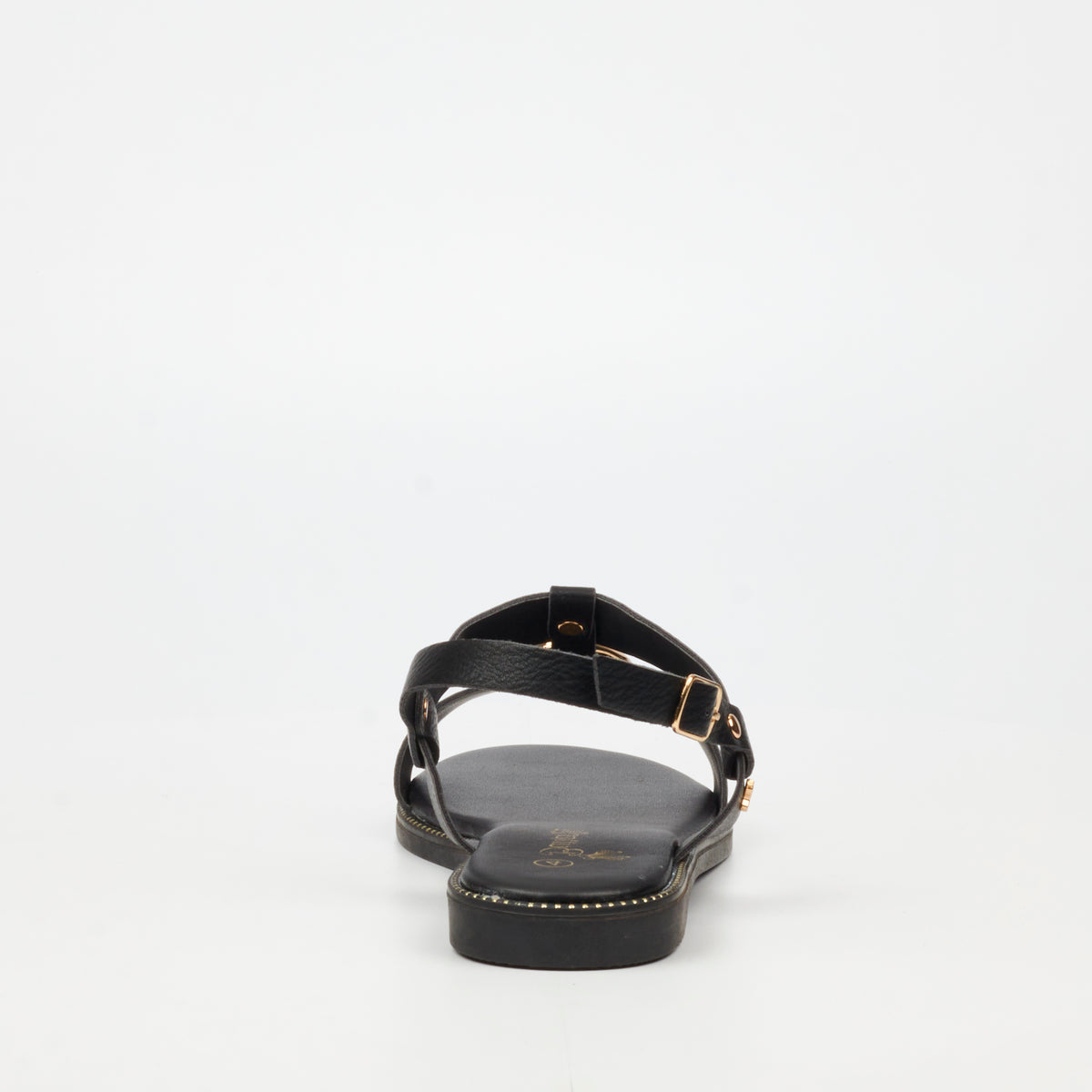 Butterfly Feet Frost 18 Flat Sandals - Black