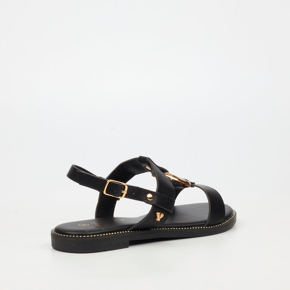 Butterfly Feet Frost 18 Flat Sandals - Black
