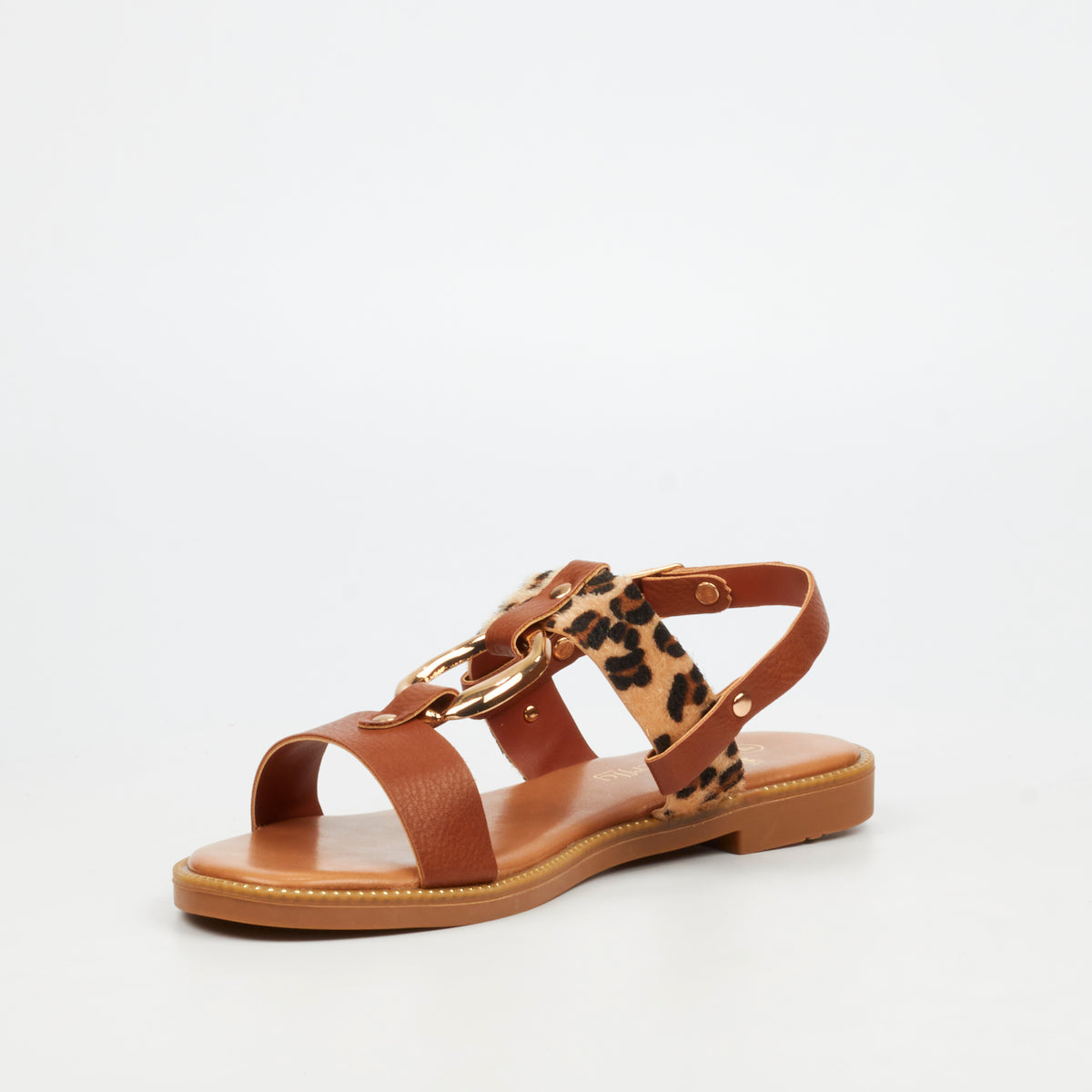 Butterfly Feet Frost 18 Flat Sandals - Leopard