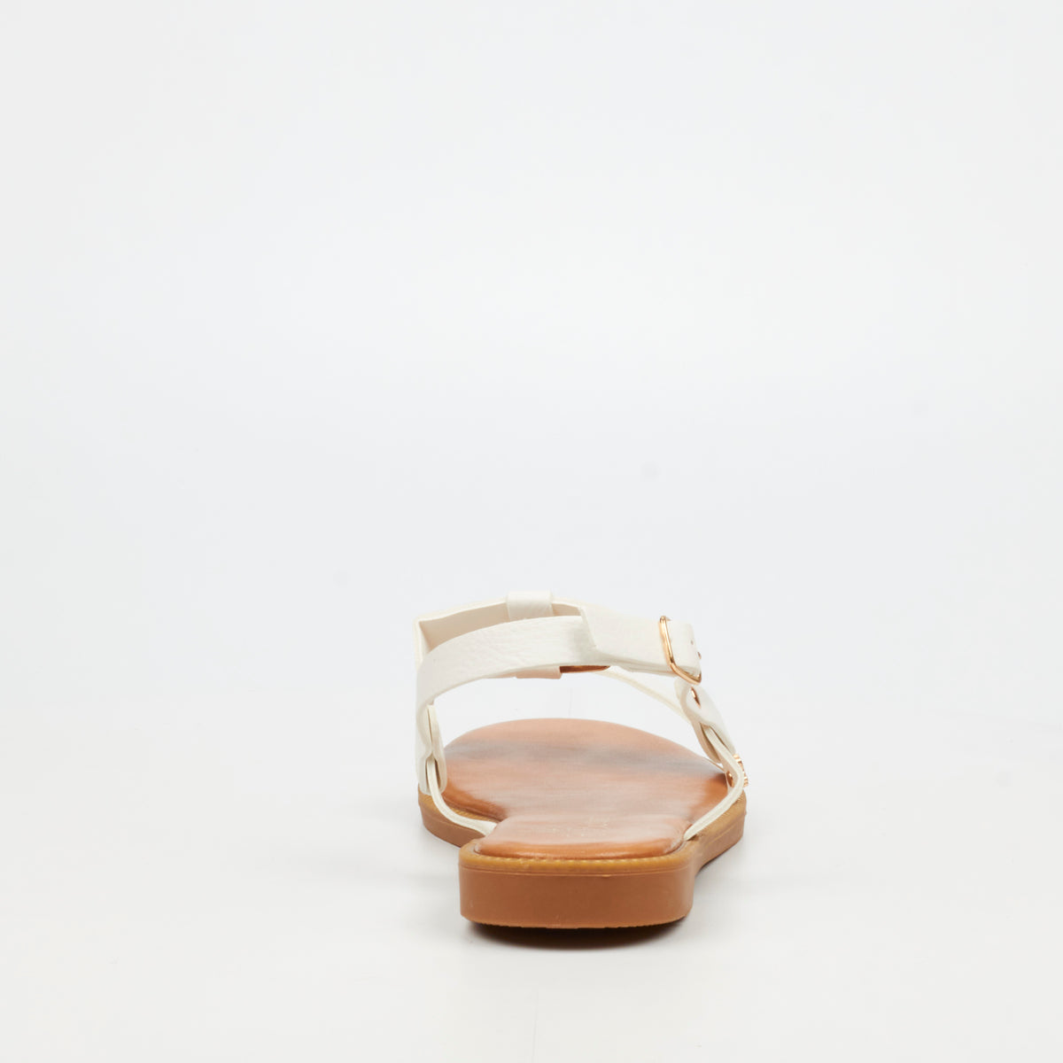 Butterfly Feet Frost 18 Flat Sandals - White